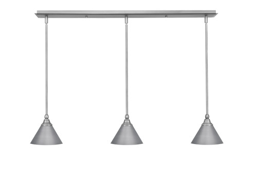 Any Three Light Linear Pendalier in Brushed Nickel (200|36-BN-421)