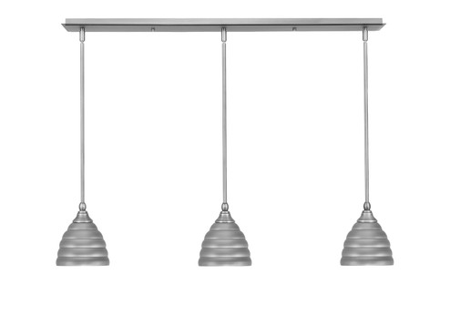 Any Three Light Linear Pendalier in Brushed Nickel (200|36-BN-425)