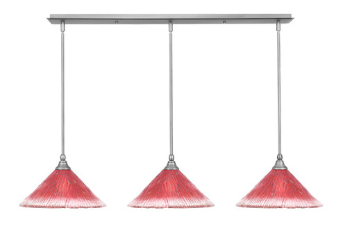 Any Three Light Linear Pendalier in Brushed Nickel (200|36-BN-706)