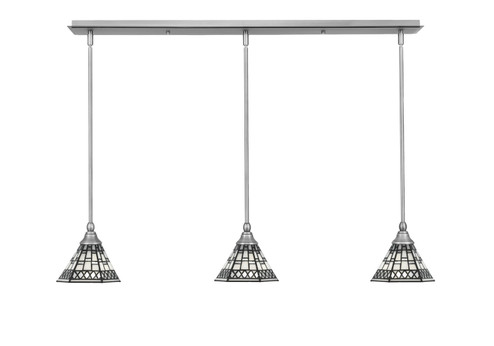 Any Three Light Linear Pendalier in Brushed Nickel (200|36-BN-9105)
