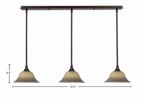 Any Three Light Linear Pendalier in Dark Granite (200|36-DG-603)