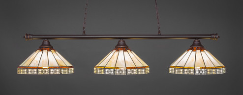Oxford Three Light Billiard Bar in Dark Granite (200|373-DG-964)