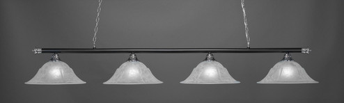 Oxford Four Light Billiard in Chrome & Matte Black (200|374-CHMB-53615)
