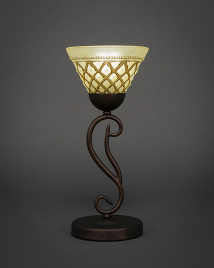 Olde Iron One Light Mini Table Lamp in Bronze (200|44-BRZ-7185)