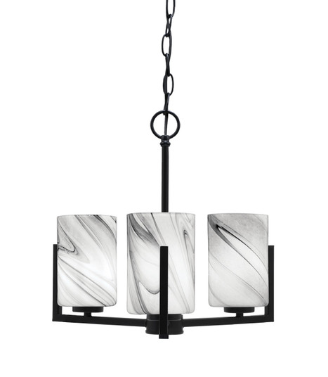 Atlas Three Light Chandelier in Matte Black (200|4503-MB-3009)