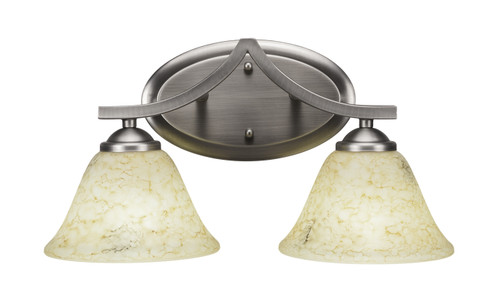 Zilo Two Light Bath Bar in Graphite (200|552-GP-508)