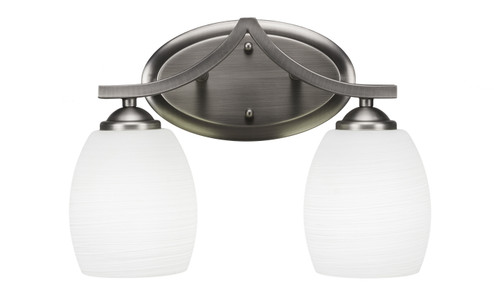 Zilo Two Light Bath Bar in Graphite (200|552-GP-615)