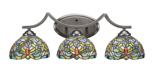 Zilo Three Light Bath Bar in Graphite (200|553-GP-9905)