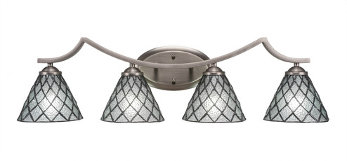 Zilo Four Light Bath Bar in Graphite (200|554-GP-9185)