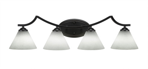 Zilo Four Light Bath Bar in Matte Black (200|554-MB-312)
