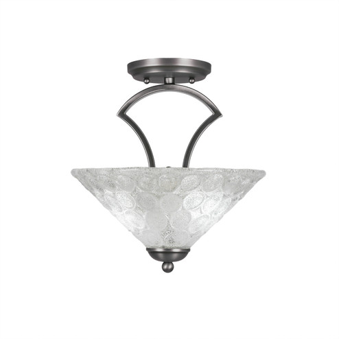 Zilo Two Light Semi-Flush Mount in Graphite (200|563-GP-441)