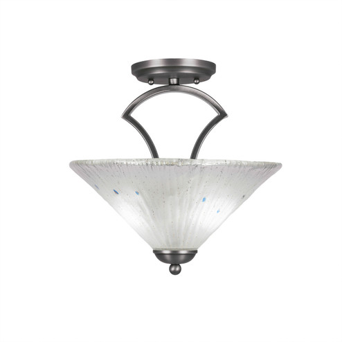 Zilo Two Light Semi-Flush Mount in Graphite (200|563-GP-701)