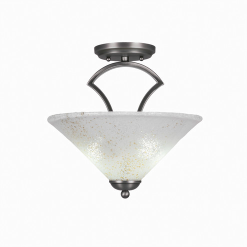 Zilo Two Light Semi-Flush Mount in Graphite (200|563-GP-702)