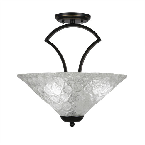 Zilo Three Light Semi-Flush in Dark Granite (200|565-DG-411)
