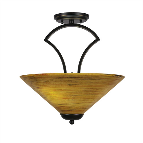 Any Three Light Semi-Flush in Dark Granite (200|565-DG-414)