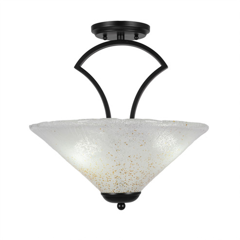 Zilo Three Light Semi-Flush Mount in Matte Black (200|565-MB-714)
