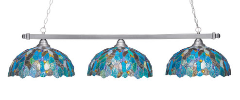 Square Three Light Billiard/Island in Brushed Nickel (200|803-BN-995)