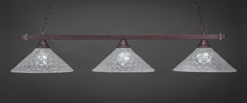 Square Three Light Billiard Bar in Dark Granite (200|803-DG-411)