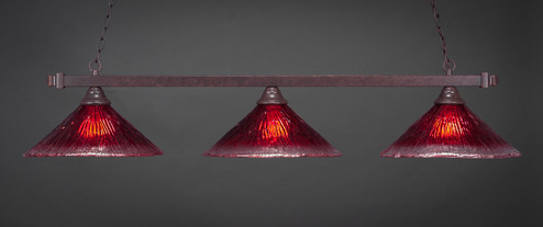 Square Three Light Billiard Bar in Dark Granite (200|803-DG-716)