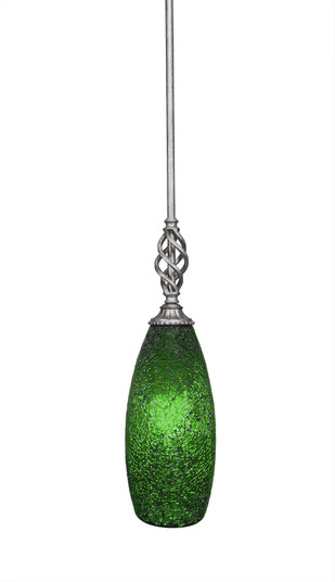 Eleganté One Light Mini Pendant in Aged Silver (200|80-AS-5067)