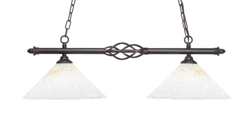 Eleganté Two Light Island Pendant in Dark Granite (200|862-DG-702)