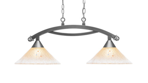 Bow Two Light Island Pendant in Brushed Nickel (200|872-BN-700)