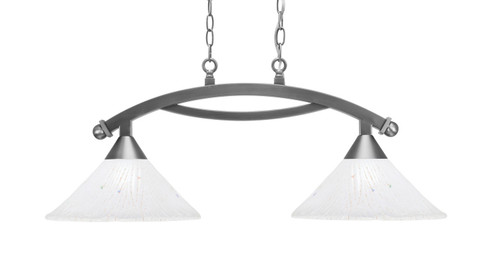 Bow Two Light Island Pendant in Brushed Nickel (200|872-BN-701)