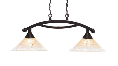 Bow Two Light Island Pendant in Dark Granite (200|872-DG-700)