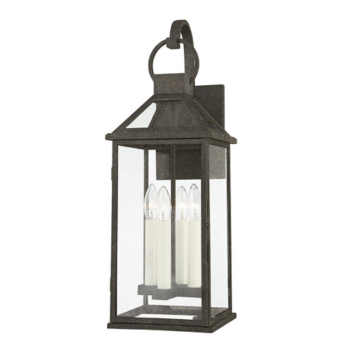 Sanders Four Light Outdoor Wall Sconce in French Iron (67|B2743-FRN)