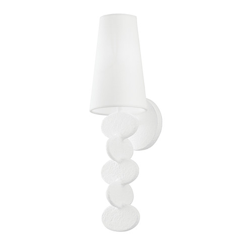 Ellios One Light Wall Sconce in Gesso White (67|B3501-GSW)
