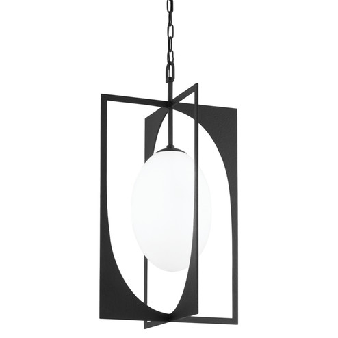 Enzo One Light Lantern in Black Iron (67|F1218-BI)