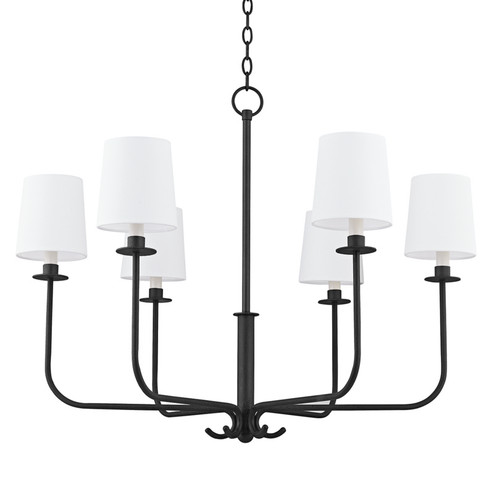 Bodhi Six Light Chandelier in Forged Iron (67|F7736-FOR)