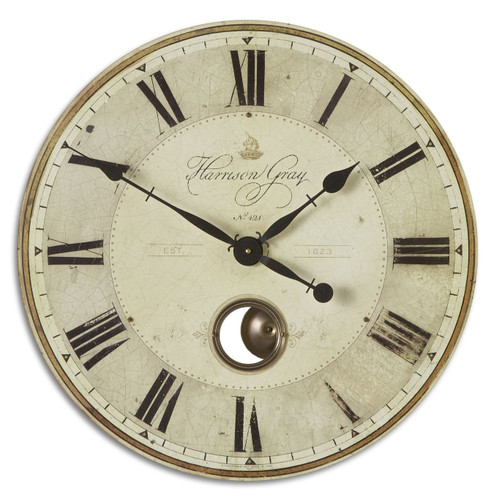 Harrison Gray Wall Clock in Brass (52|06032)
