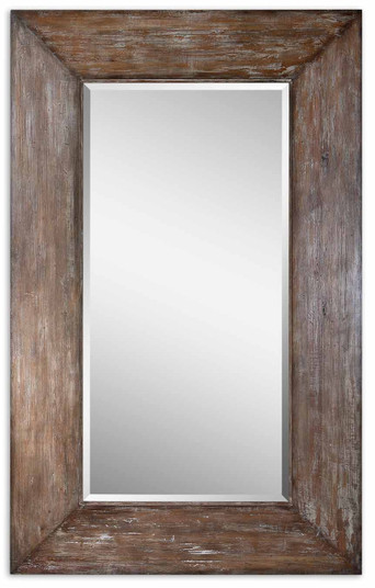 Langford Mirror in Antiqued Hickory Undertones w/Light Gray (52|09505)