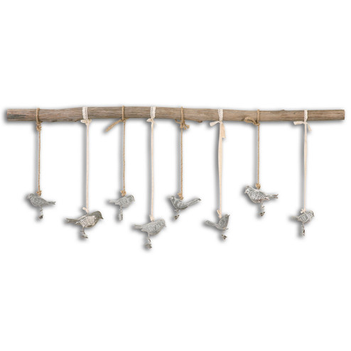 Birds On A Branch Wall Art in Dark Bronze w/Light Ivory Glaze (52|13885)