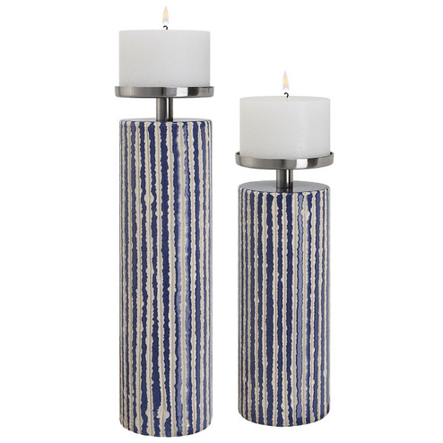 Havana Candleholders, S/2 in Polished Nickel (52|17999)