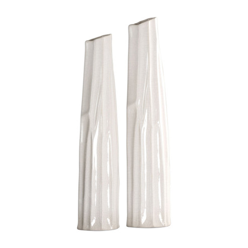 Kenley Vases, S/2 in White (52|18868)