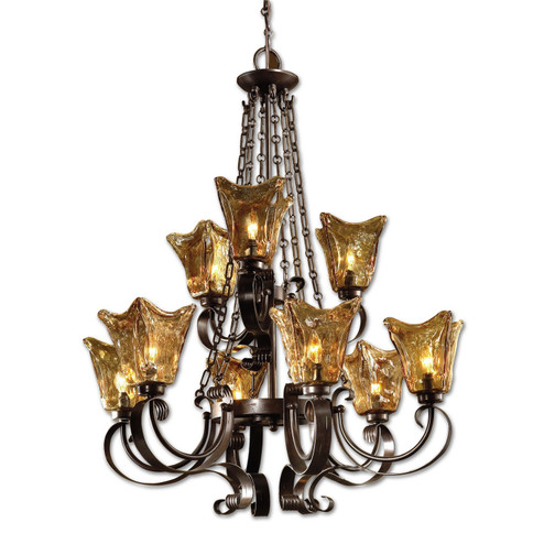 Vetraio Nine Light Chandelier in Oil Rubbed Bronze (52|21005)