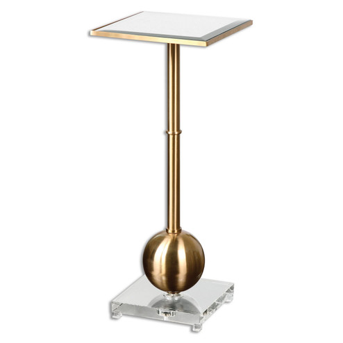 Laton Accent Table in Brushed Brass Metal (52|24502)