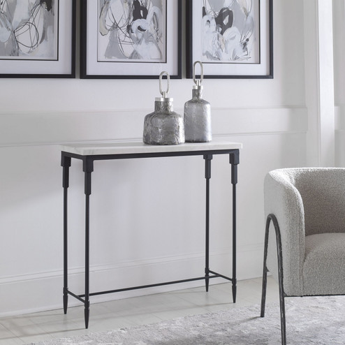 Bourges Console Table in Satin Black (52|25165)