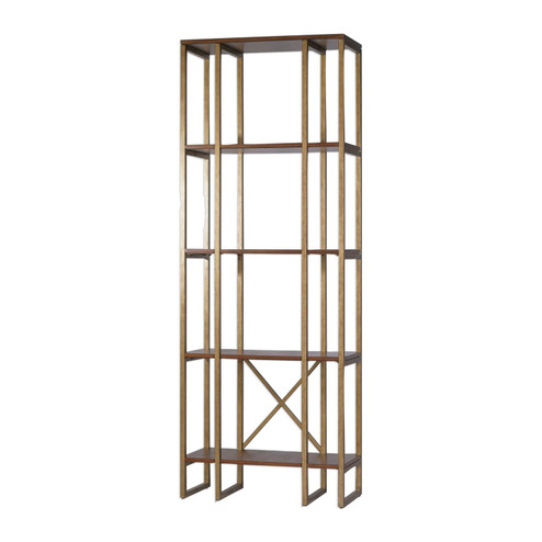 Karishma Etagere in Brushed Antique Gold (52|25347)