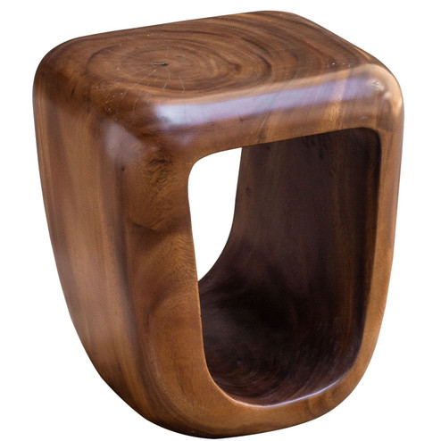 Loophole Accent Stool in Suar Wood (52|25457)