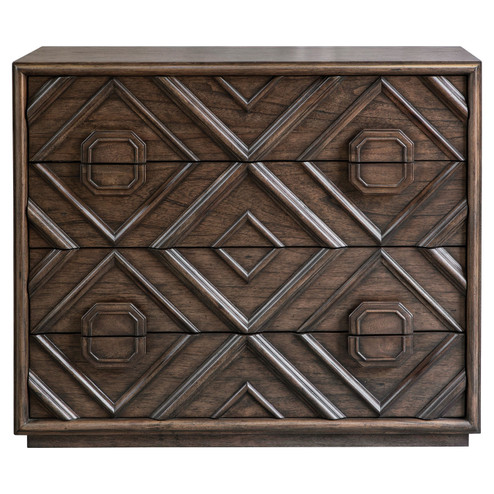 Mindra Drawer Chest in Naturally Distressed And Hand Rubbed To Expose Natural Undertones (52|25458)