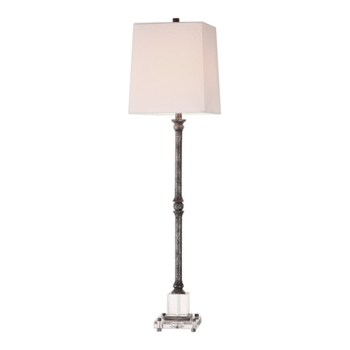Teala One Light Buffet Lamp in Aged Black With Subtle Silver Highlights (52|29638-1)