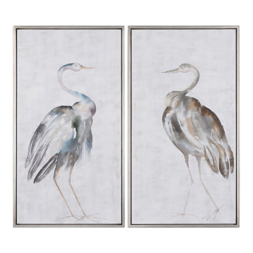 Summer Birds Wall Art in Hand Painted Canvas (52|35353)