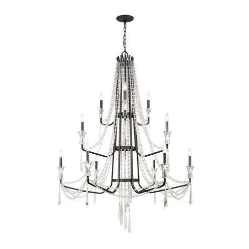 Barcelona 12 Light Chandelier in Onyx (137|270C12OX)