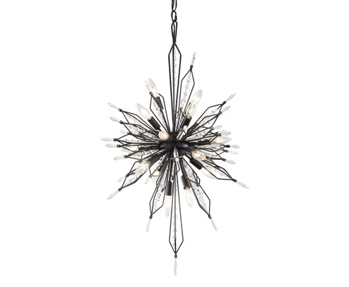 Orbital 16 Light Foyer Pendant in Carbon (137|311F16CB)