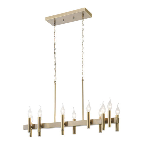 Collette 12 Light Linear Pendant in Antique Brass (137|357N12BB)