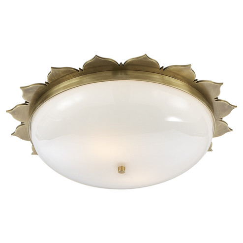 Rachel Two Light Flush Mount in Natural Brass (268|AH 4030NB-WG)