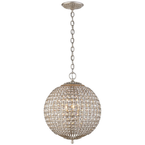 Renwick Four Light Chandelier in Burnished Silver Leaf (268|ARN 5100BSL-CG)